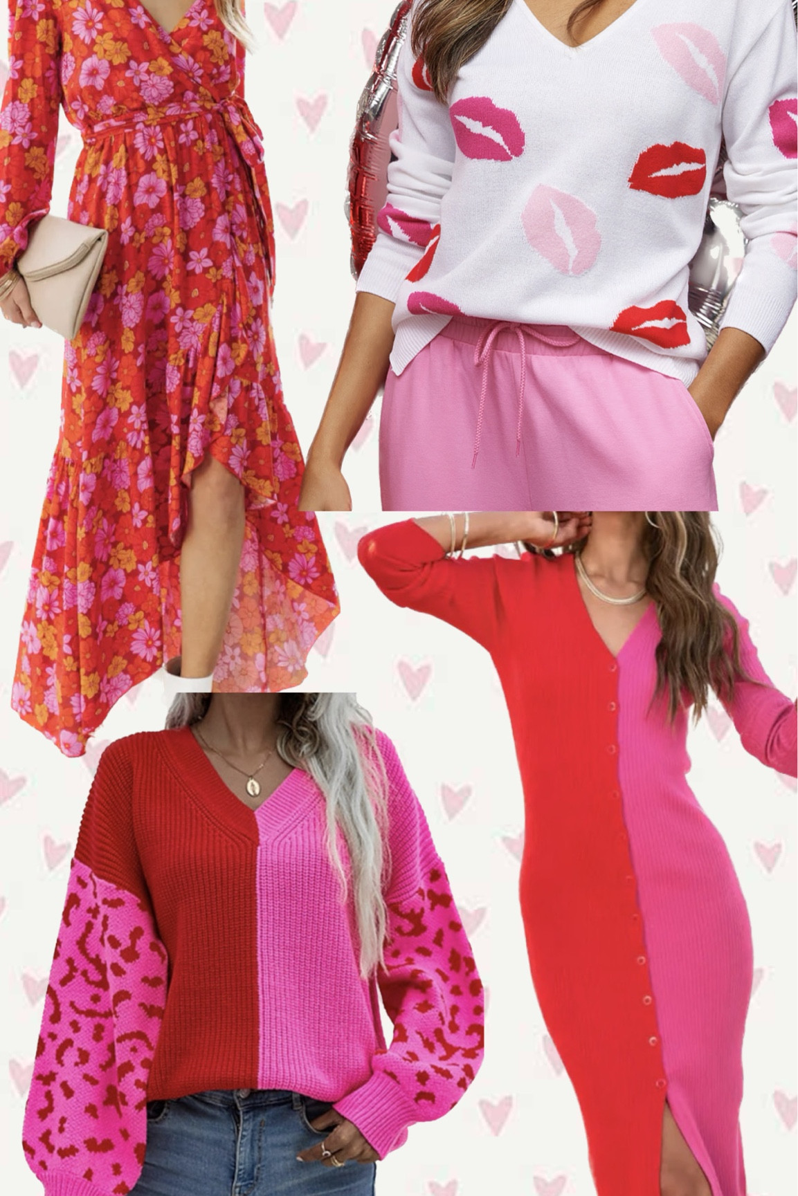 Valentines Outfit Inspo
Colorblock Valentines sweater
Valentines Maxi Dress
Pink and Red Outfits

#LTKSeasonal #LTKunder100 #LTKstyletip