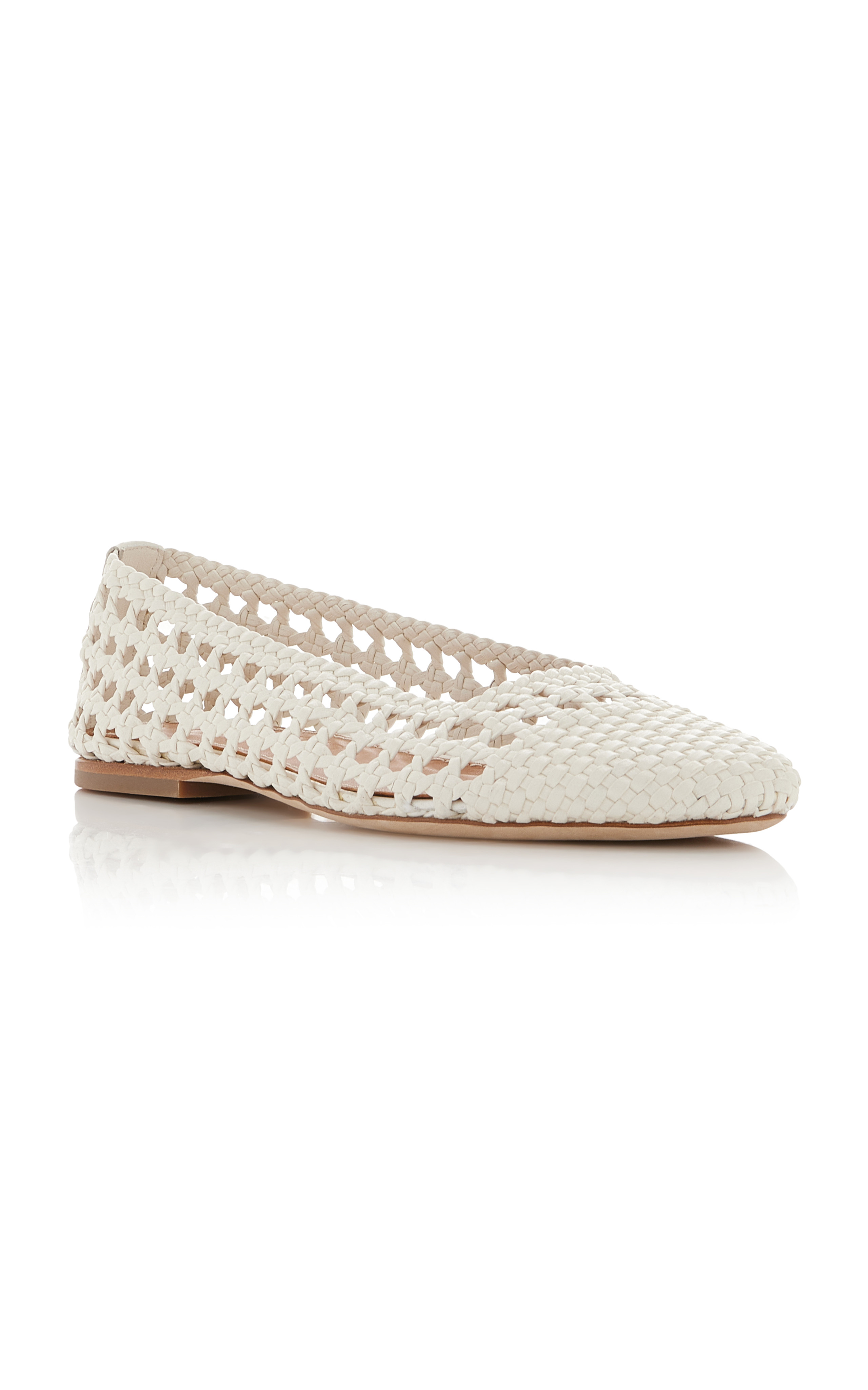 Nell Crocheted Leather Flats | Moda Operandi (Global)