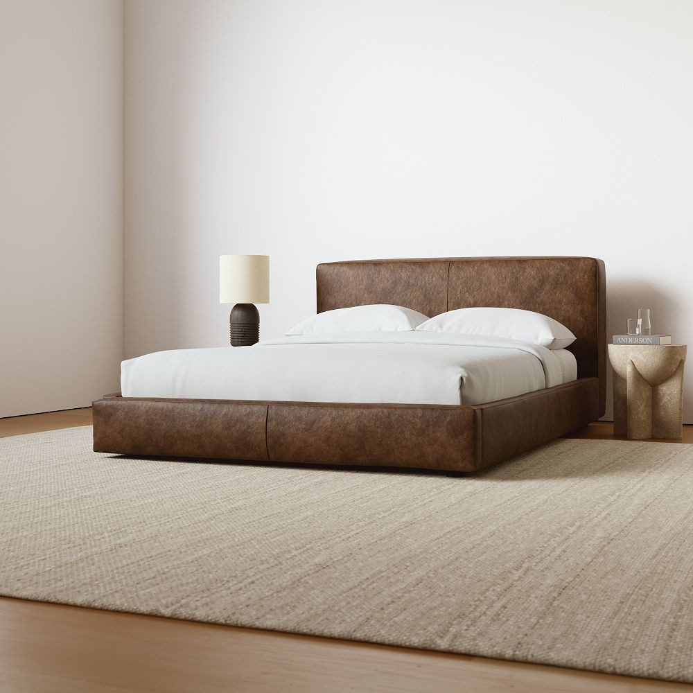 Curved Modern Faux Leather Bed | West Elm (US)