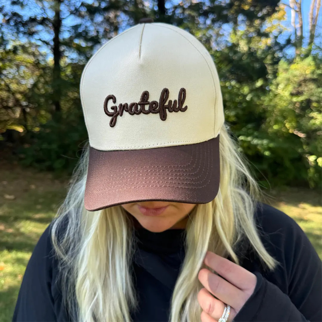 Grateful Two-Tone Tan & Brown Hat | Etsy (US)