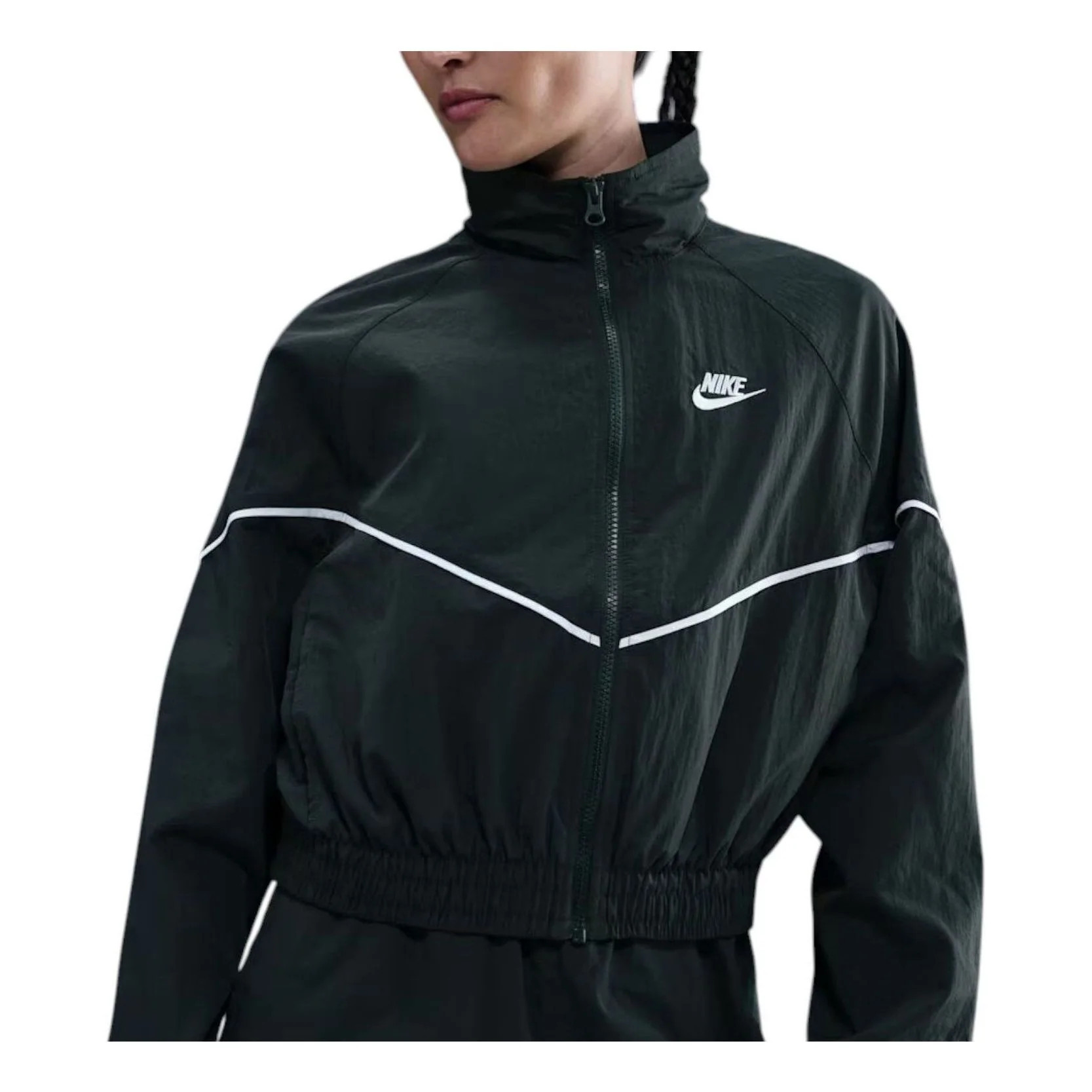 (WMNS) Nike Windrunner Oversized Woven Jacket 'Seaweed Sail' IM8028-390 | KICKS CREW