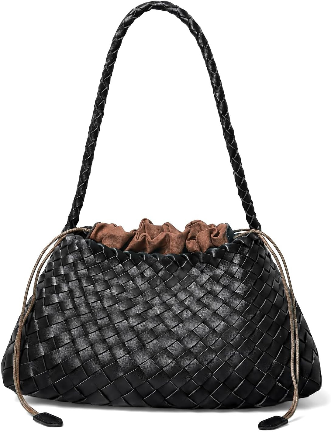 Woven Purse Bag for Women,Underarm Hobo Shoulder Bag Handbag Tote | Amazon (US)