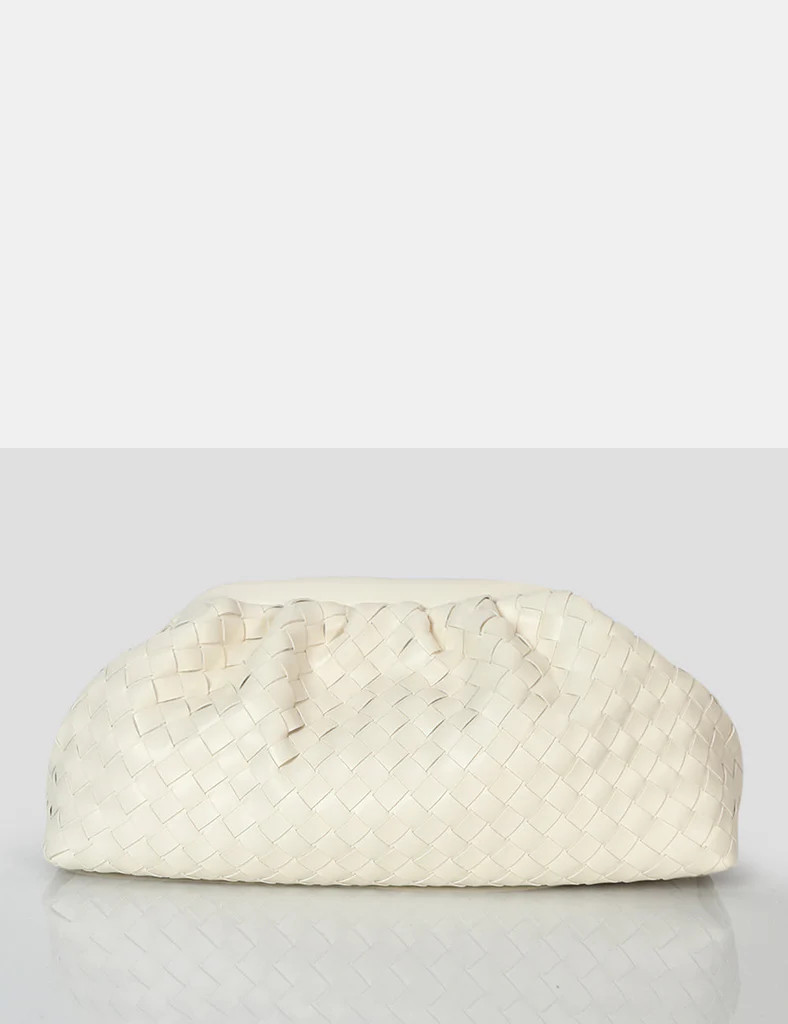 Project Ecru Weave Clutch Bag | Public Desire (US & CA)