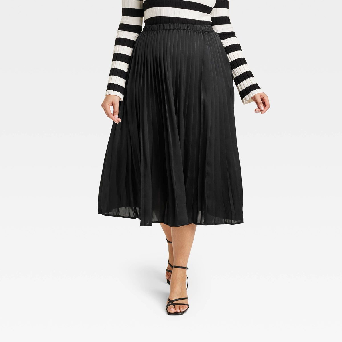 Women's Pleated A-Line Midi Skirt - A New Day™ | Target