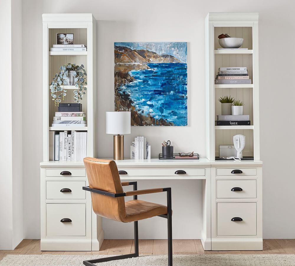 Aubrey 78" Desk with File Cabinets | Pottery Barn (US)