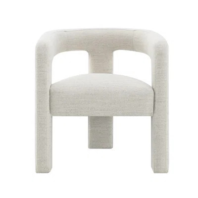 Beige Boucle Side Chair Of 2 - Stylish & Seating. Comfortable Foam Padding. No Assembly Needed. 220lbs Weight Capacity. Height. 27" Armrest Height, 12 | Wayfair North America