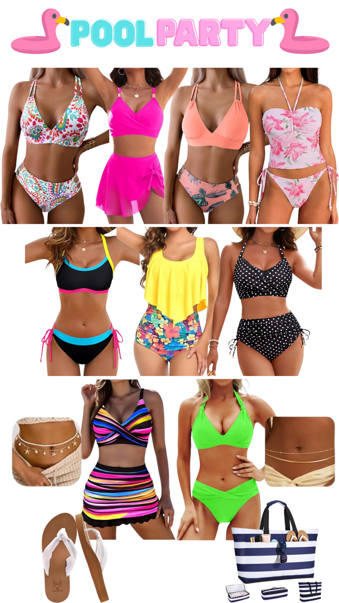 Pool party swimwear ideas to rock your next summer beach party! #swimwear #beachoutfit #poolparty #amazon #amazonfinds #summer  

 #LTKSeasonal #LTKSwim