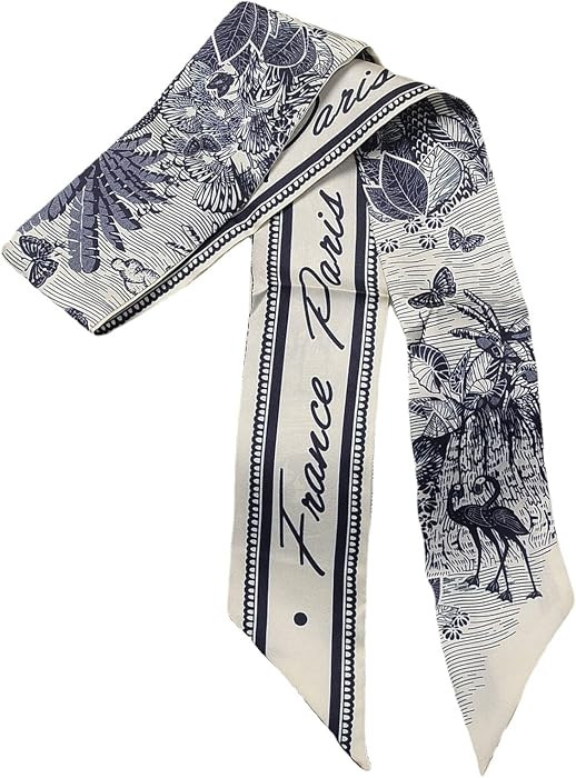 NCDUANSAN Mulberry Silk Scarf Handle Decoration 100% Silk Scarf Versatile Women's Mockingbird Sil... | Amazon (US)