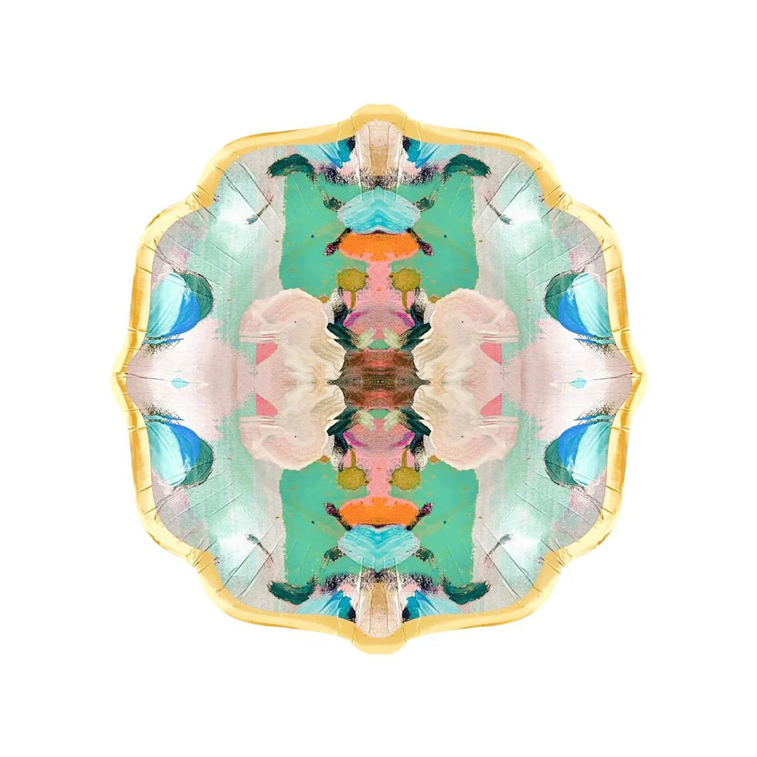 Monet's Garden Green Cocktail Plates | Auden & Avery