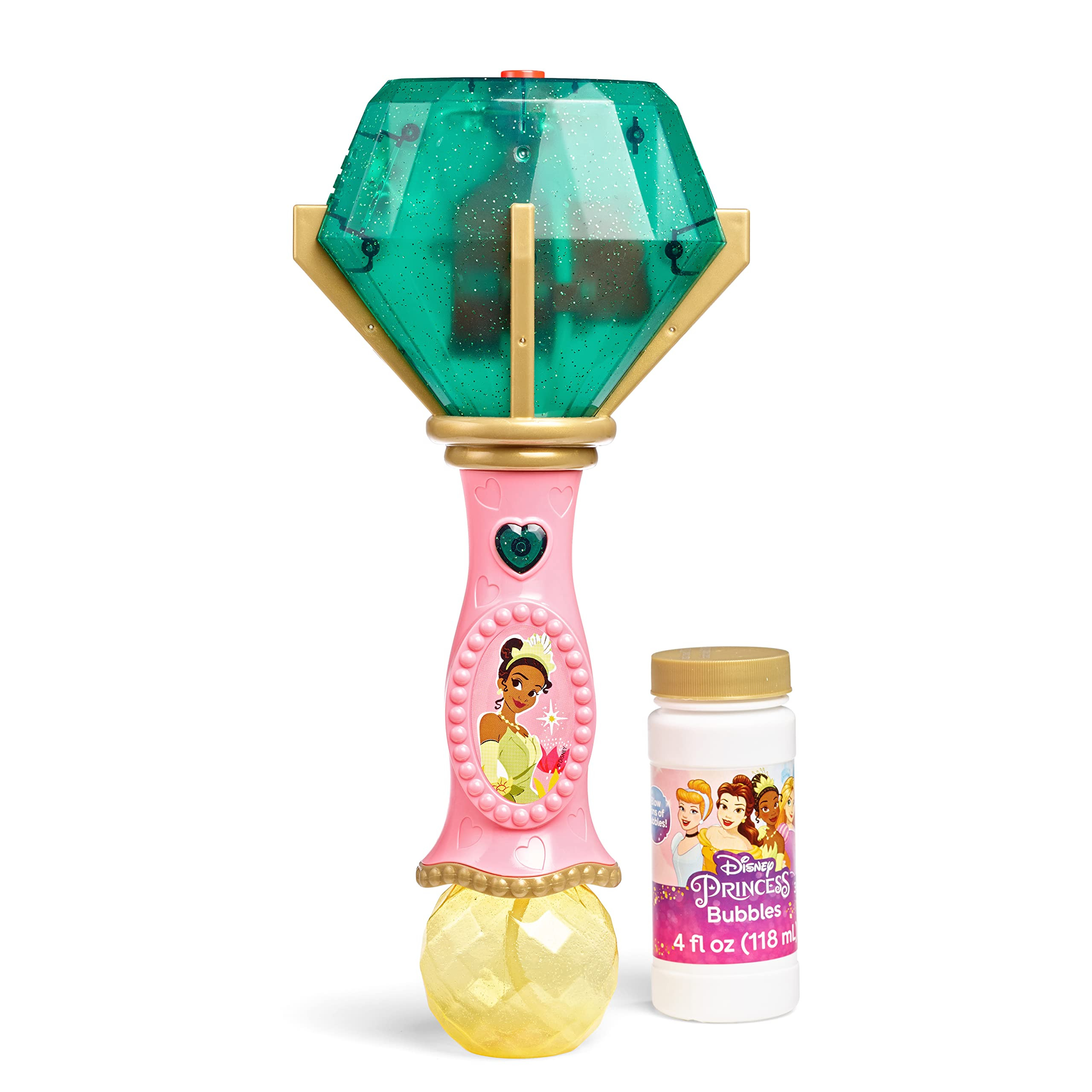Little Kids Disney Princess and The Frog Tiana Light and Sound Musical Bubble Wand, Includes Bubble Solution, Multi (20522) | Amazon (US)