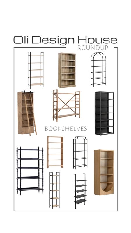 A roundup of oak or metal bookshelves. 

Bookshelf with ladder, fluted back bookshelf, metal bookshelf, arched bookshelf, wall mount bookshelf, ladder bookshelf, white oak bookshelf, wide bookshelf, modern organic home

#LTKFind #LTKhome #LTKstyletip
