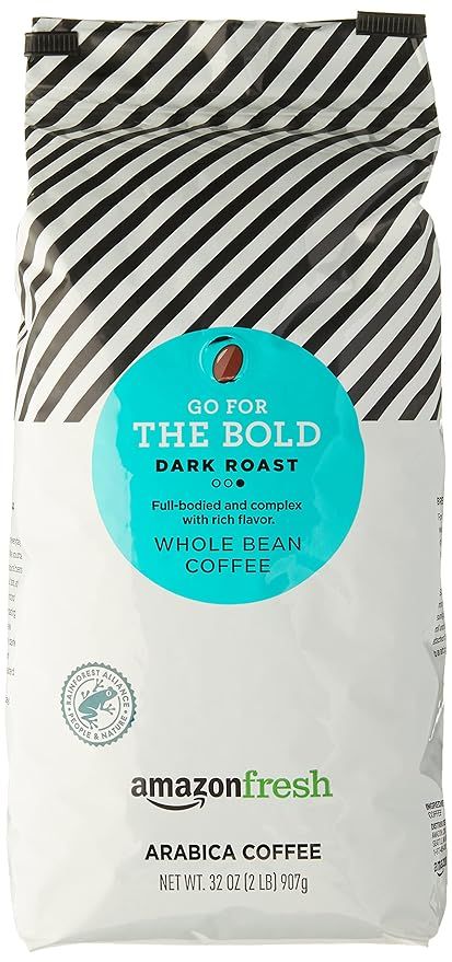 AmazonFresh Dark Roast Whole Bean Coffee, 32 Ounce | Amazon (US)