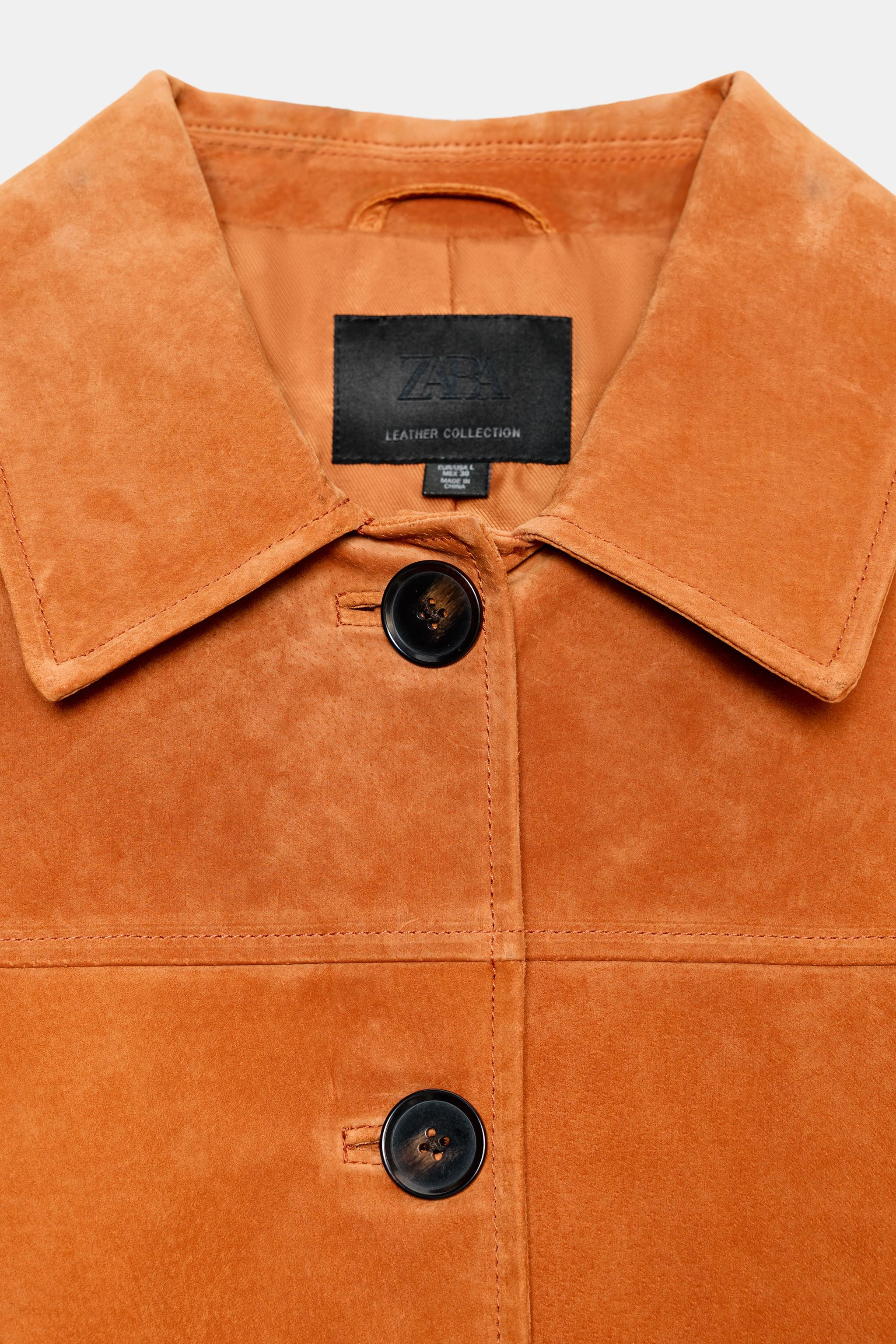 100% SUEDE LEATHER JACKET | Zara US