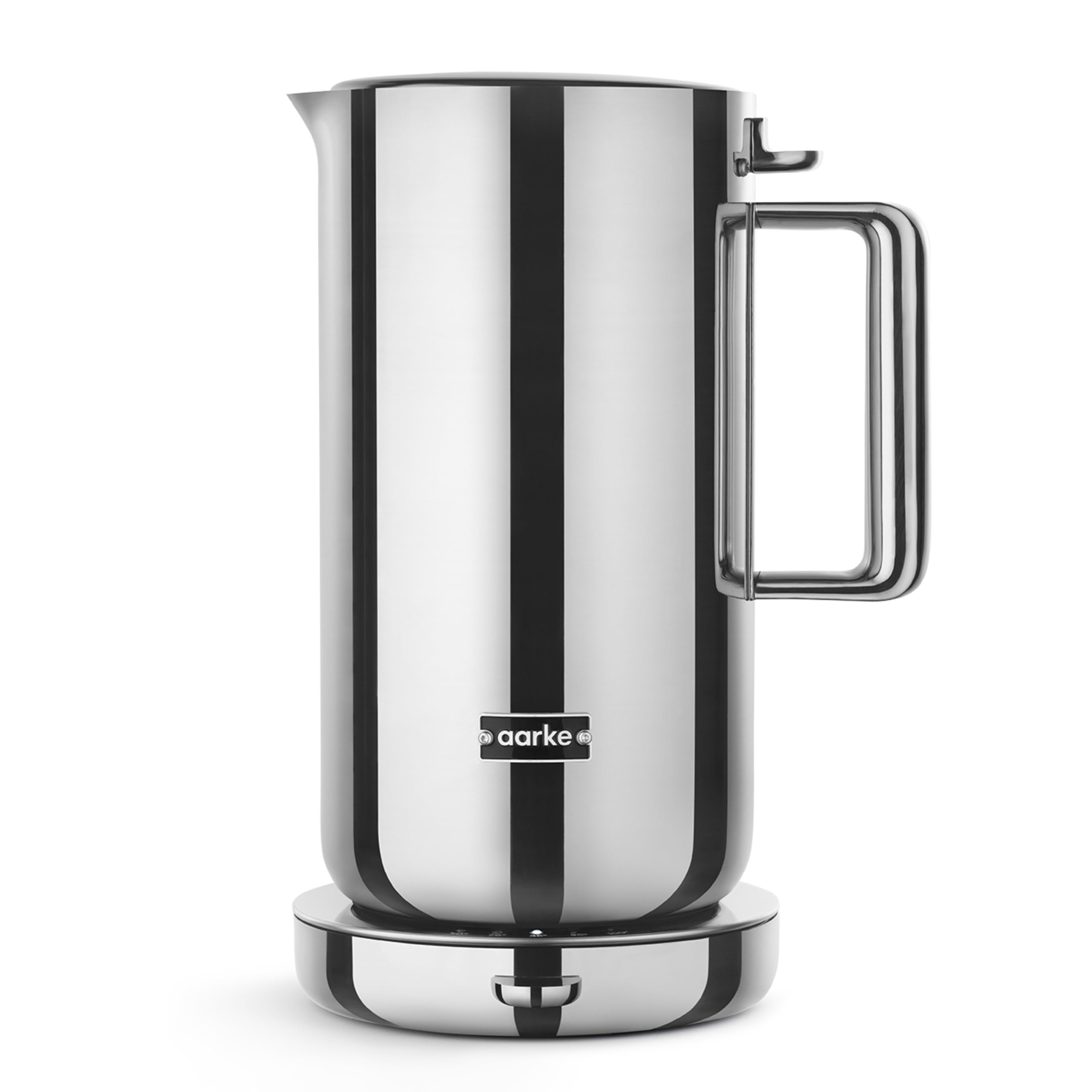 Aarke Stainless Steel Kettle - Perfect for Coffee and Tea Maker Enthusiasts, Non-Drip Spout, Double-Wall Construction, Dry Boil Protection, Heat-Safe Handle, LED Cool-Down Indicator, 1.2L (Steel) | Amazon (US)