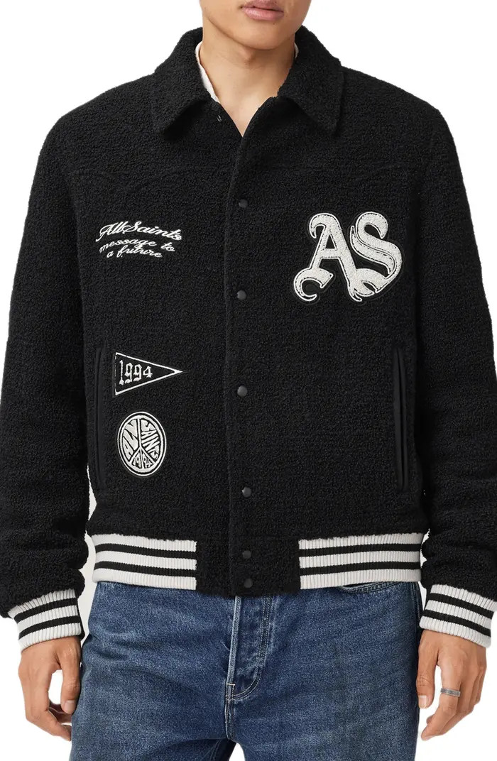 Baum Wool Blend Baseball Jacket | Nordstrom