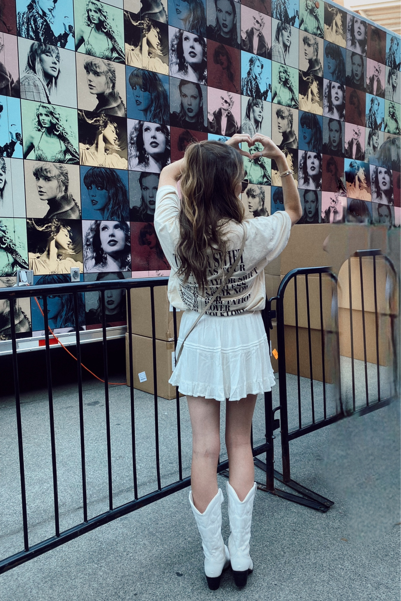 eras tour outfit // mini skirt + cowboy boots are princess polly / crossbody bag from target / bracelets from baublebar / skirt is sold out but linked similar styles 

#LTKFind #LTKshoecrush #LTKstyletip