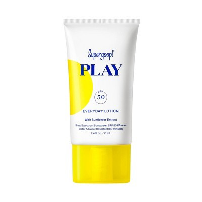 Supergoop! PLAY Everyday Hydrating Body & Face Sunscreen Lotion - SPF 50 - 2.4 fl oz | Target