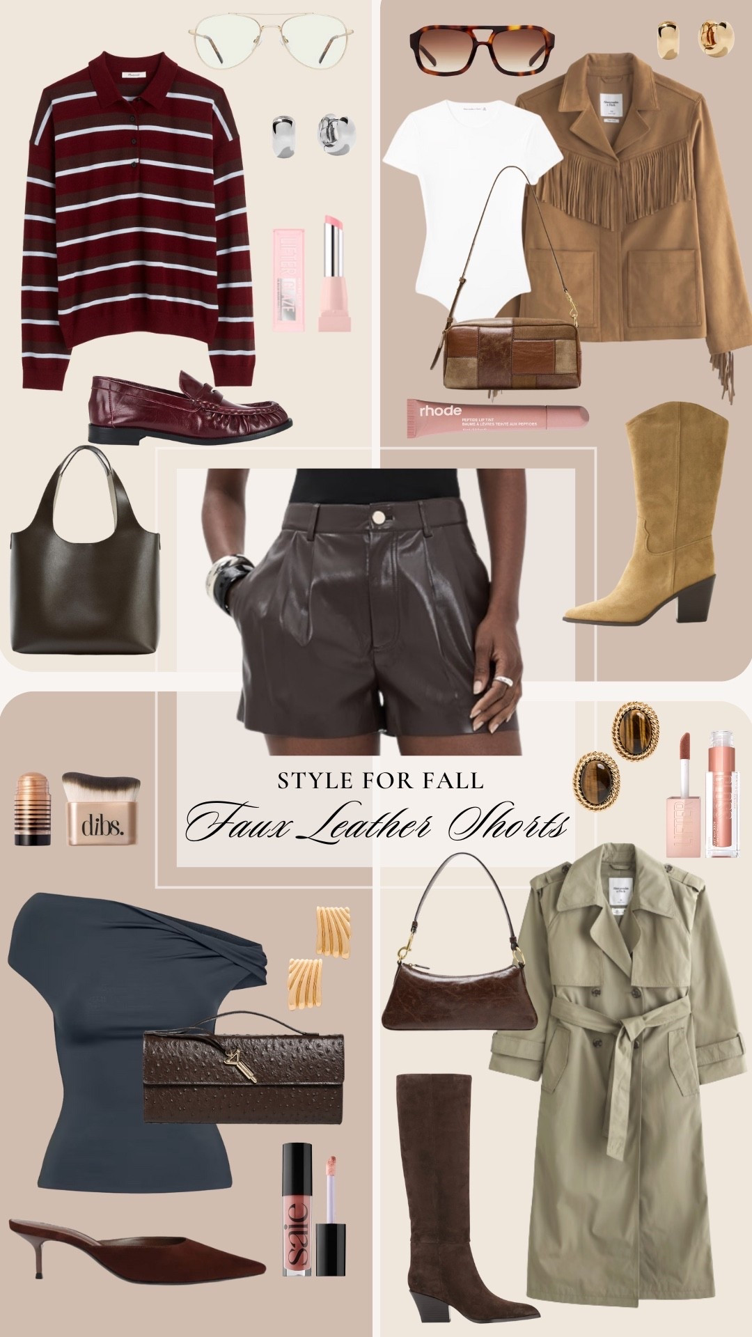 HOW TO STYLE: chocolate brown faux leather shorts  🤎

#LTKItBag #LTKStyleTip #LTKShoeCrush