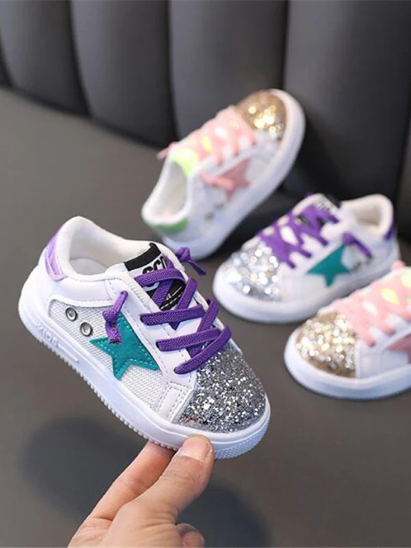 Rock Star Glam Glitter Sneakers by Liv and Mia | Mia Belle Girls