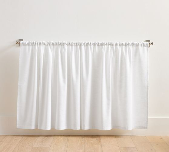 Emery Linen Cafe Curtain | Pottery Barn (US)