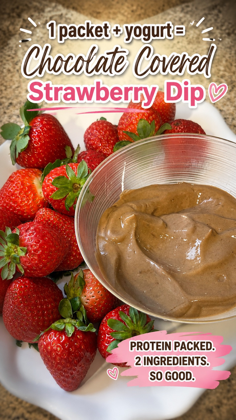 🍓🍫 I mixed the chocolate packet into Greek yogurt and turned it into the creamiest, chocolatey strawberry dip. It tastes like a treat, takes less than a minute to make, and is such a fun way to enjoy your superfoods! Which flavor would you try first?

#Cheerific #HealthySnackIdeas #Superfoods #StrawberryDip

#LTKdayinmylife #LTKmomlife #LTKselfcare