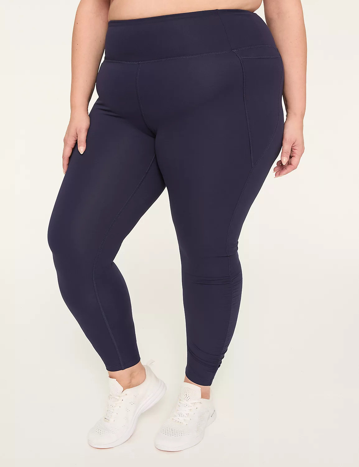 LIVI High Rise Livi Soft 7/8 Ruched | LaneBryant | Lane Bryant (US)