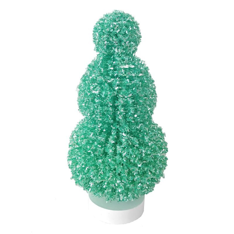 Green Glitter Tree, 8" | At Home