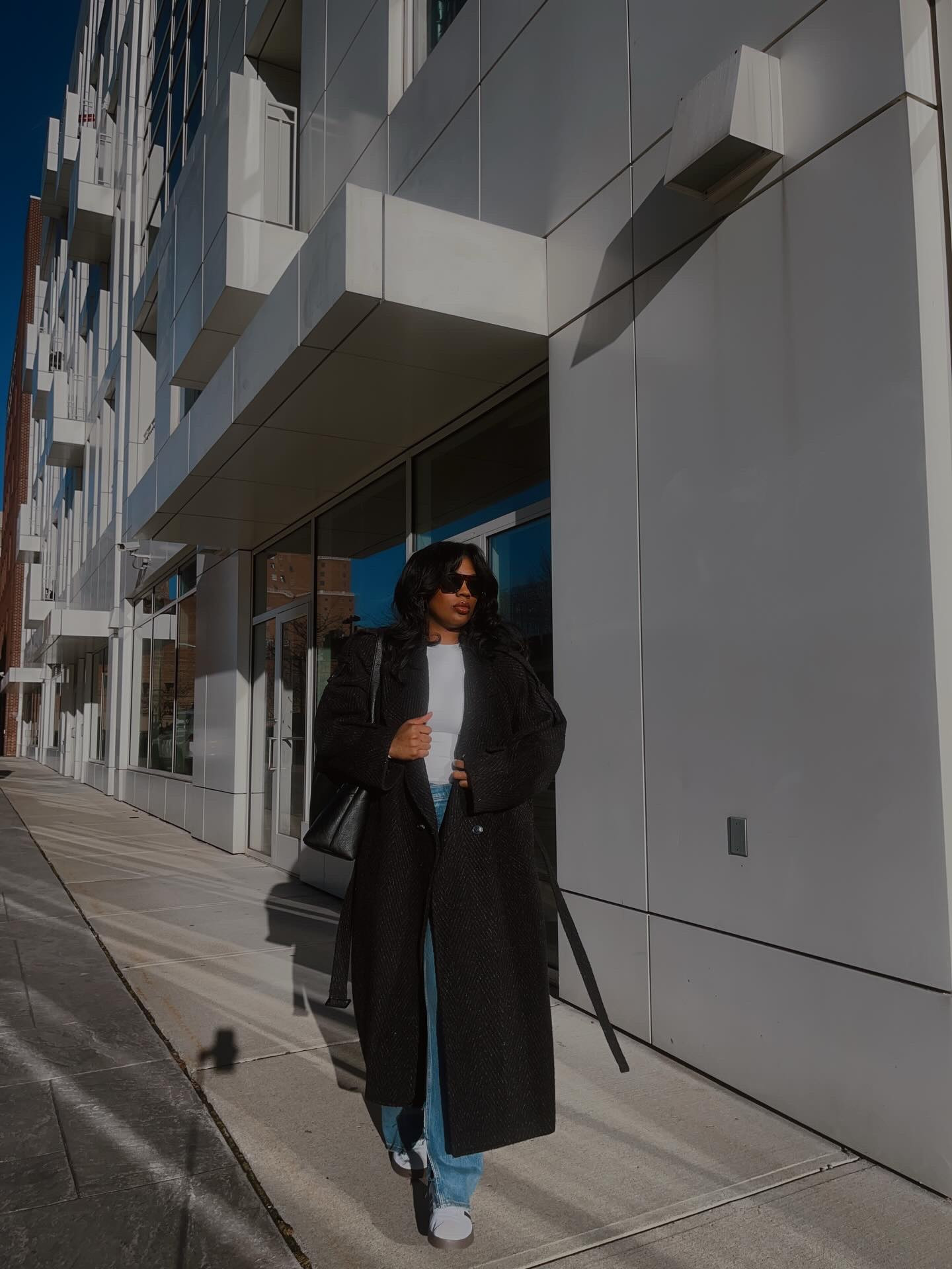 All I want for Christmas is… a good coat and a moment 🎄✨ | save this look and tell me are you dressing up or dressing down for Christmas? 🔗 on my LTK 
*
*
Christmas Eve, winter outfit Inspo, winter coat, holiday outfits, microinfluencer, adidas outfit, Abercrombie jeans, Marshall’s purse 
#fyp #foryou #christmas #fypシ゚viralシfypシ゚ #holidayoutfit #explorepage✨ #microinfluencer