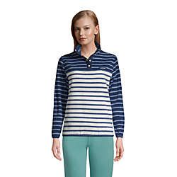 Women's Heritage Fleece Snap Neck Pullover | Lands' End (US)