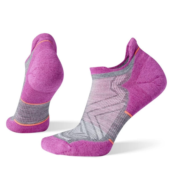 Women's Smartwool Run Ankle Running Socks Medium Grey/Pink Singles | Scheels