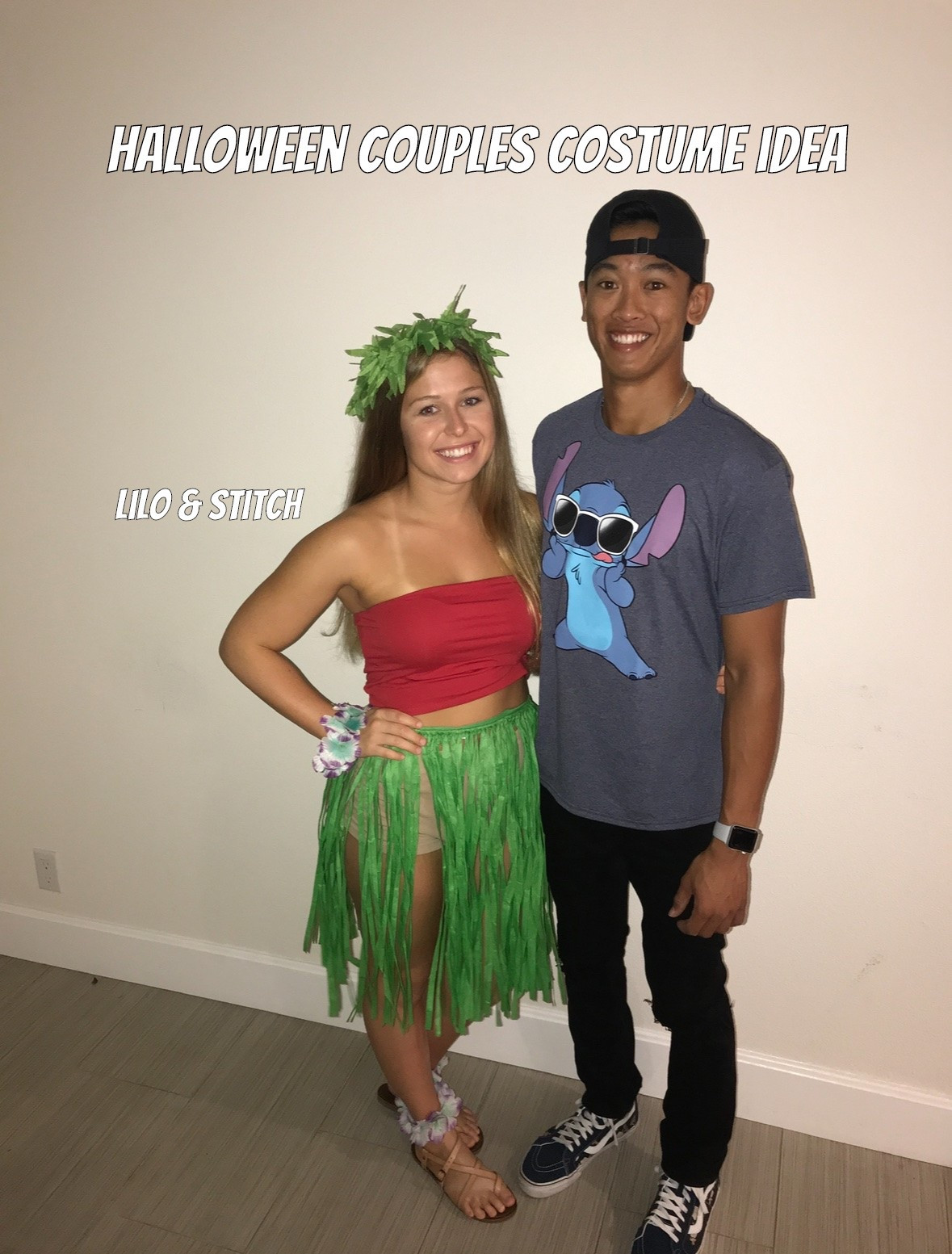 Halloween couples costume idea! 👻🎃Lilo and stitch ￼