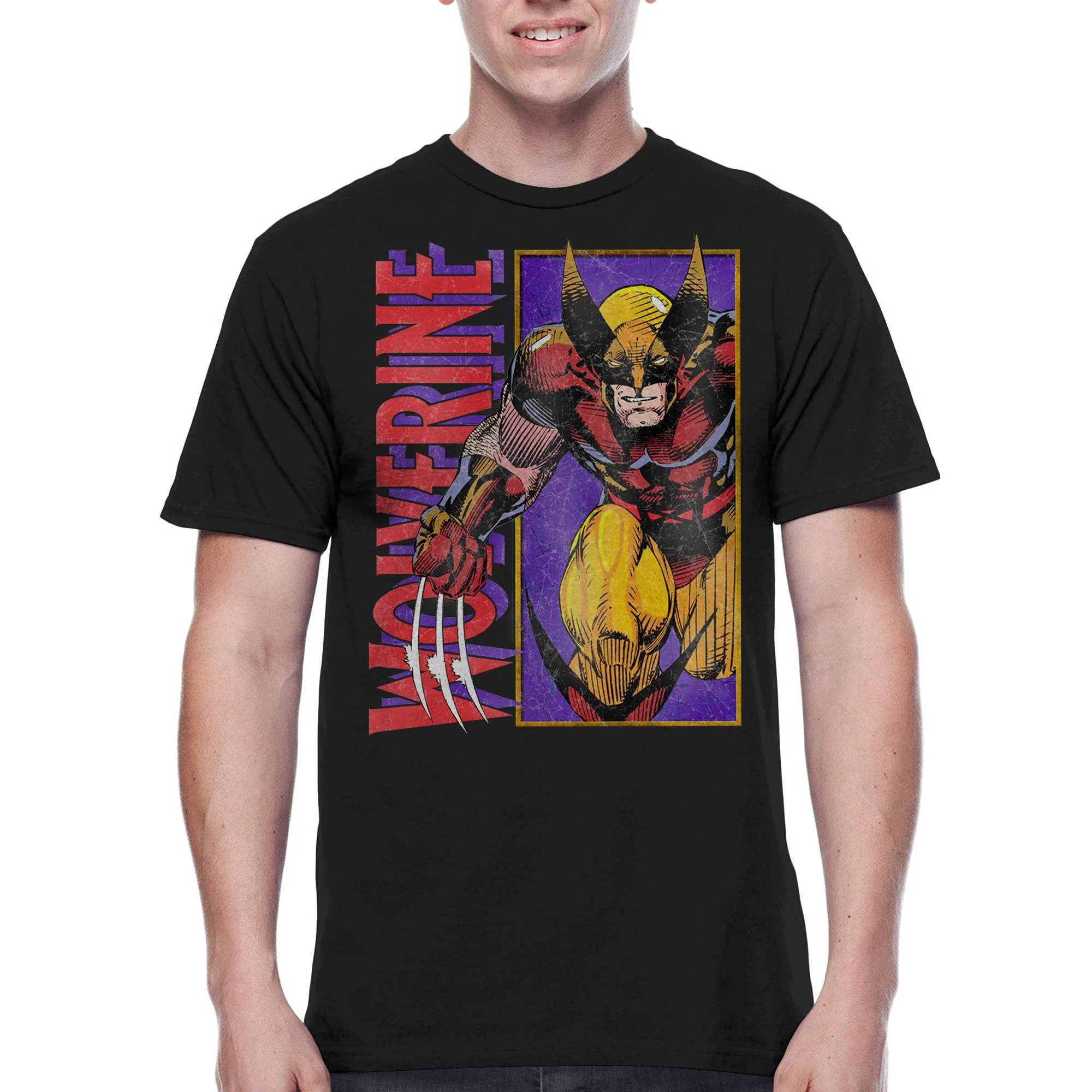 Wolverine, Men's & Big Men's Graphic Crew Neck T-Shirt, Panel Bust, Sizes S-3XL - Walmart.com | Walmart (US)