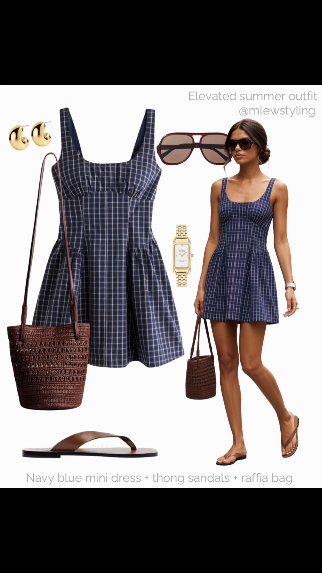 Summer mini dress 💙

Tags: elevated summer outfit, Sézane raffia bag, aviator sunglasses, a.emery thong sandals, electric picks earrings, coach gold watch, outfit formula

#LTKsummer #LTKshoes #LTKbag