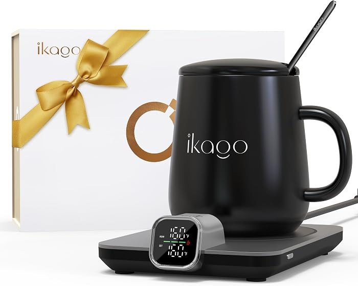 Coffee Mug Warmer Set, Temperature Control Smart Heated Mug for Desk, Electric Coffee Warmer with... | Amazon (US)