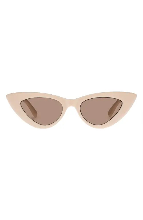 Le Specs Hypnosis 50mm Cat Eye Sunglasses in Ivory at Nordstrom | Nordstrom