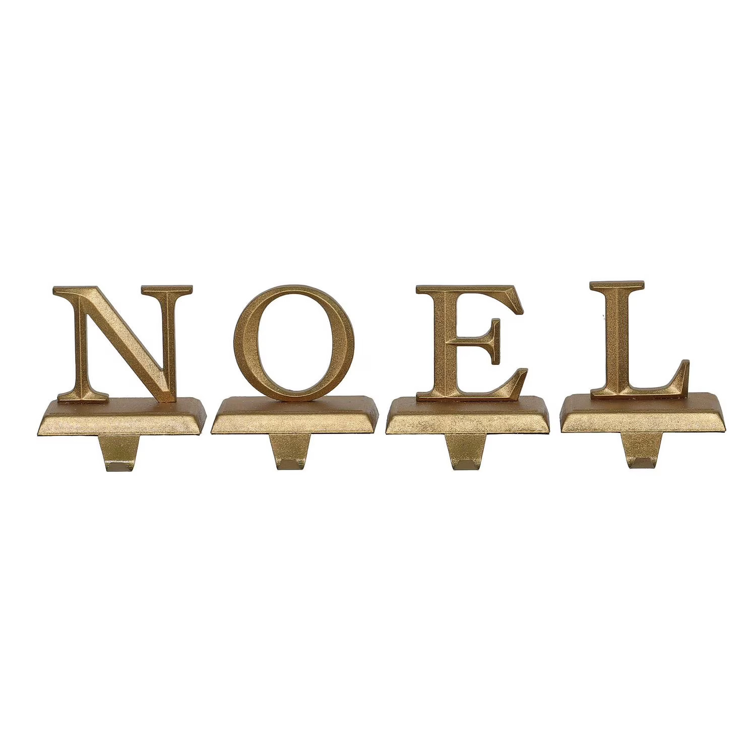 FRAÎCHE Holiday Gold Metal Noel Stocking Holder Set, 4 pack | Walmart (CA)