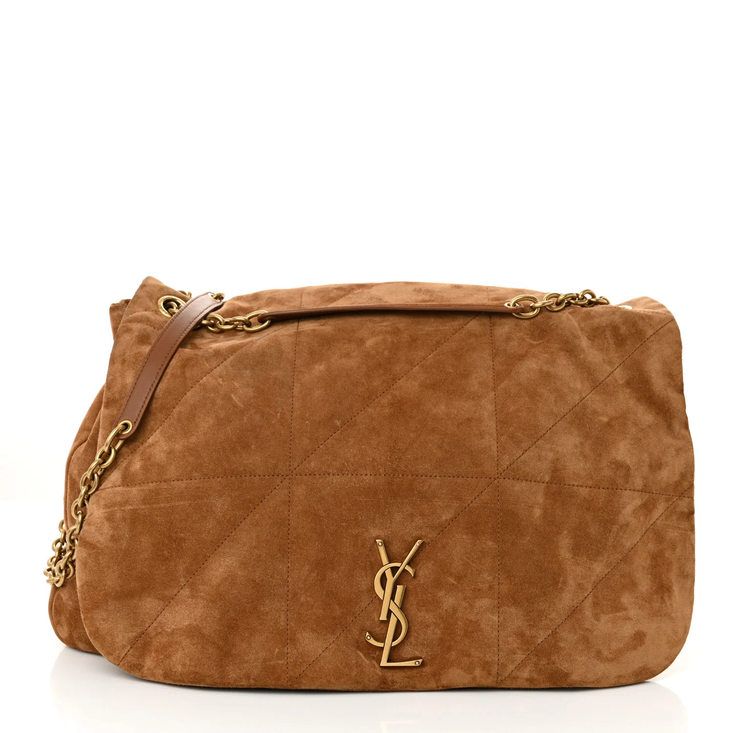 Suede Matelasse Monogram Large Jamie 4.3 Snuff | FASHIONPHILE (US)