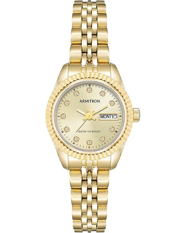 Armitron Women's Genuine Crystal Accented Bracelet Watch, 75-2475 | Amazon (US)