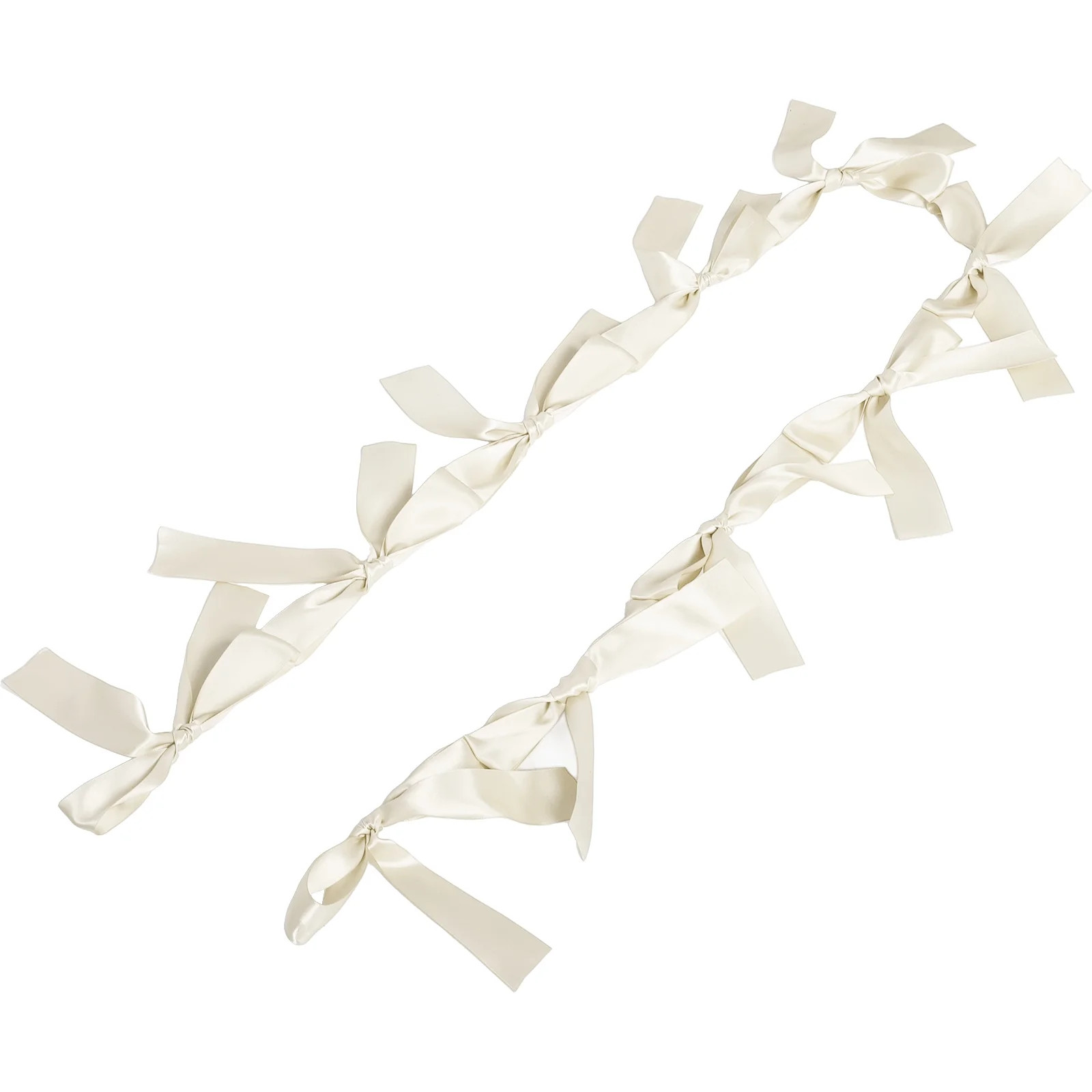 Birthday Party Bow Banner Hanging Garland Decorations White | Walmart (US)