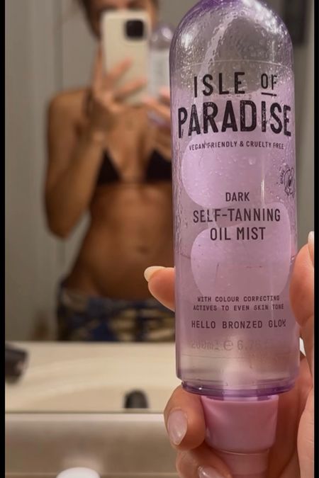 Best self tanning, it is an oil formula, with sprayer application. 

#LTKswim #LTKbeauty #LTKstyletip
