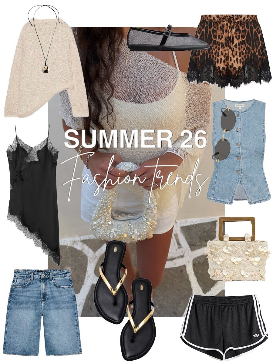 Summer fashion trends 🙌🏼✨

#summertrends #bermudashorts #laceshorts #lacetop #sandals #flipflops 
Denim waistcoat, adidas shorts, asymmetric cape top, denim Bermuda shorts, mesh ballet flats

#LTKsummer #LTKstyletip #LTKshoes