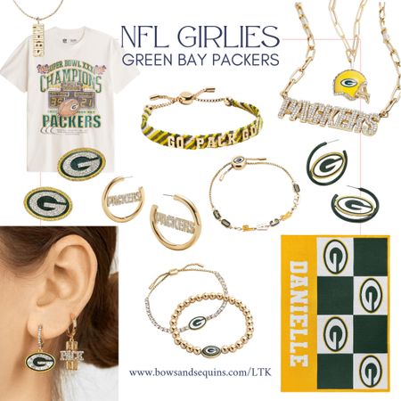 NFL Greek Bay Packers Women’s Apparel + Jewelry. Great for gifting! All well under $100.

#LTKGiftGuide #LTKfindsunder100 #LTKSeasonal
