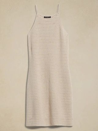 Glen Crochet Mini Dress | Banana Republic Factory