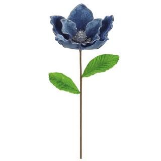 Dark Blue Velvet Magnolia Stem by Ashland® | Michaels Stores