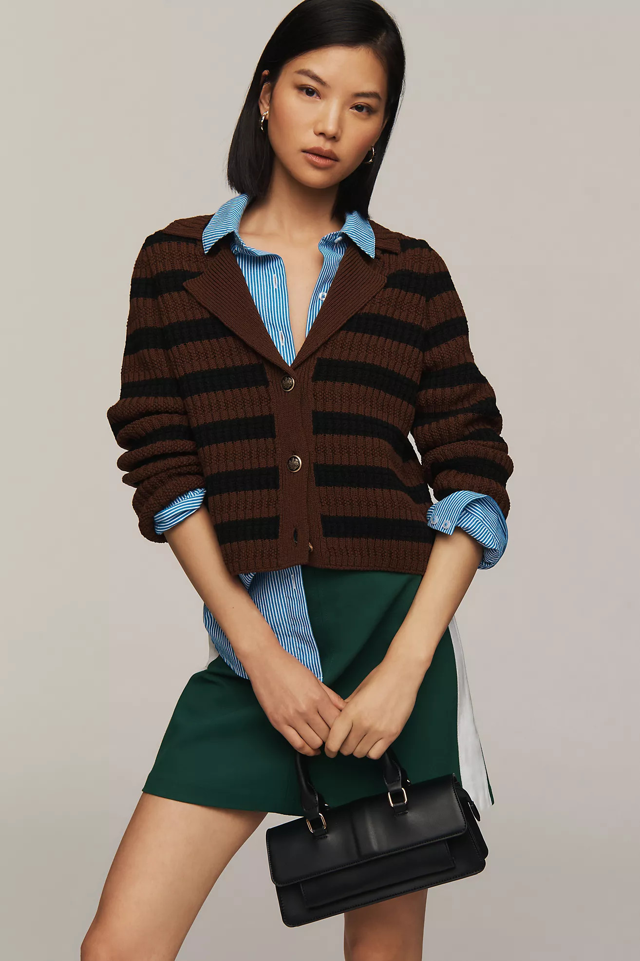 The Greta Polo Cardigan Sweater by Maeve | Anthropologie (US)