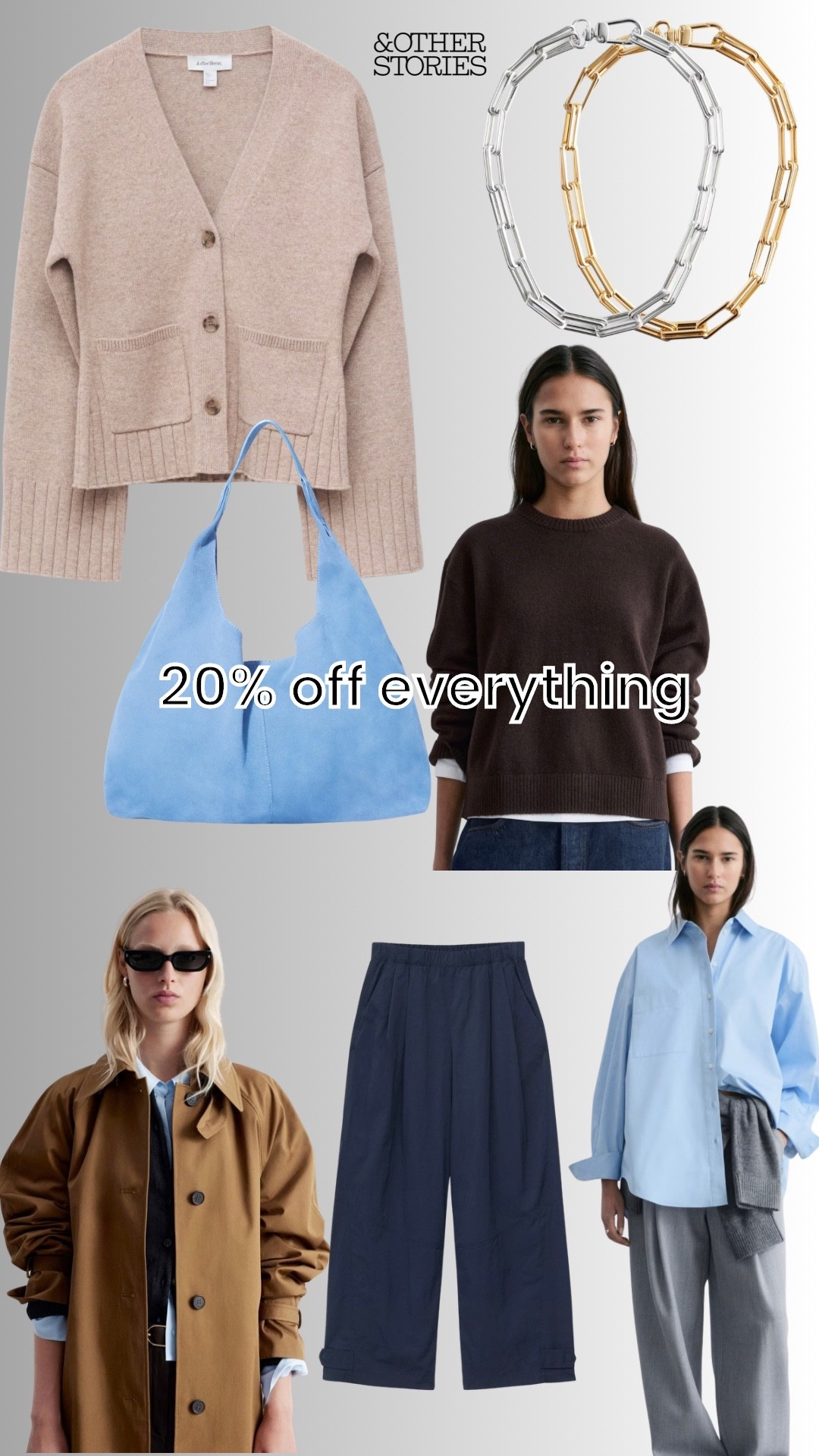 There’s a fabulous 20% off everything at and other stories but it ends tonight!
Spring shades, suede details, light knits, wardrobe staples. All with a great discount. 

#LTKfitness #LTKover50style #LTKuk