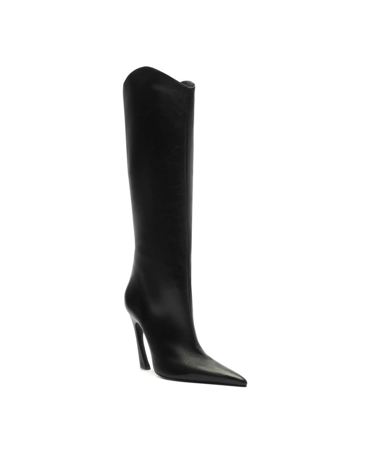 Schutz Women's Maryann Up Curve Pointy Toe Boots - Black | Macy's