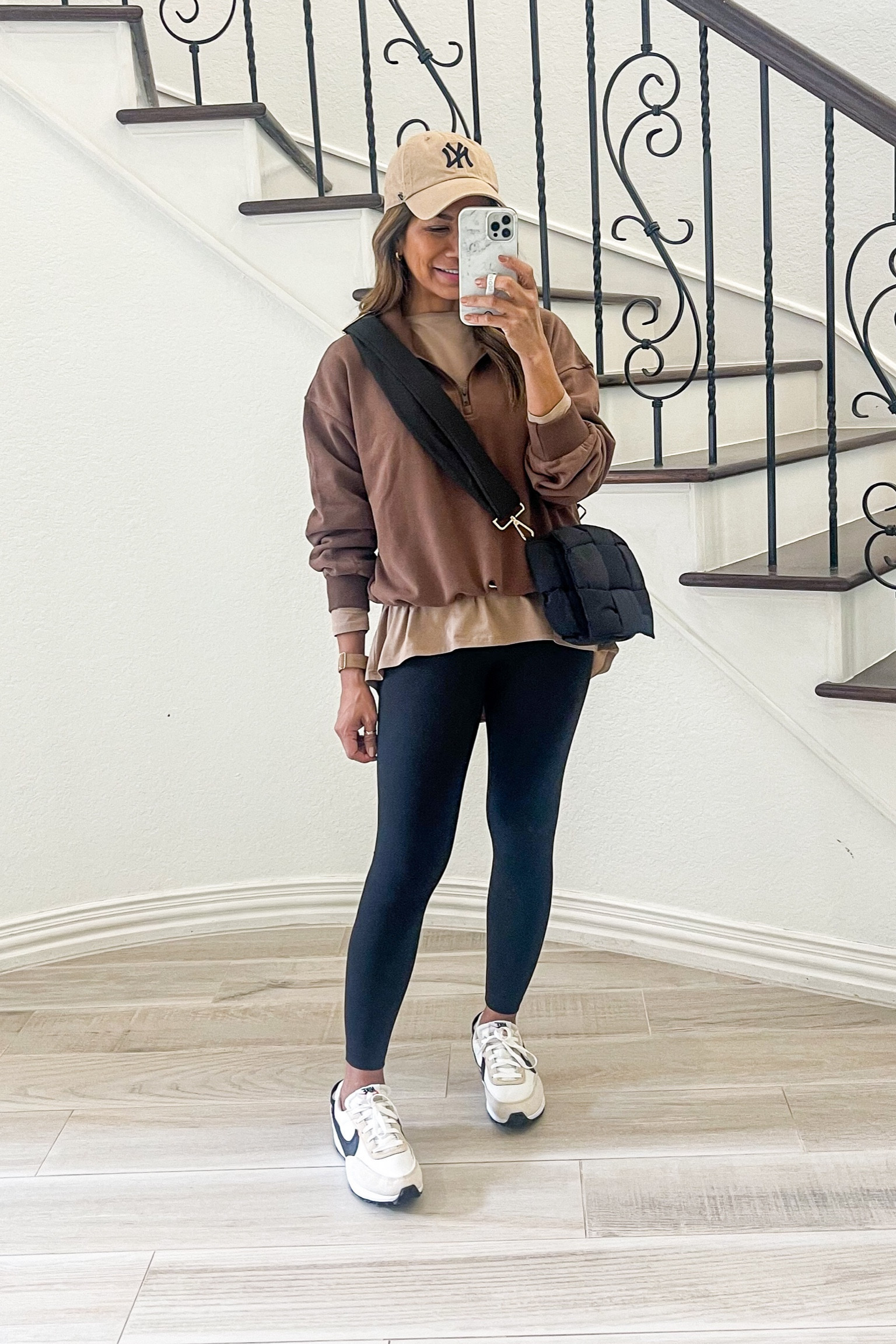 Black tank top I sized up up to medium.
Black leggings in XS.
Tunic top(color is Mortar) in small.
Sweatshirt hoodie in small(color is Brown).
Nike shoes fit tts.
Puffer bag also linked.

Amazon finds, fall fashion, fall outfit, Amazon fashion, petite style, white sneakers, activewear, athletic wear, back to school, mom style, what to wear on school drop offs, casual outfit, comfy style. 



#liketkit 

#LTKfindsunder50 #LTKover40