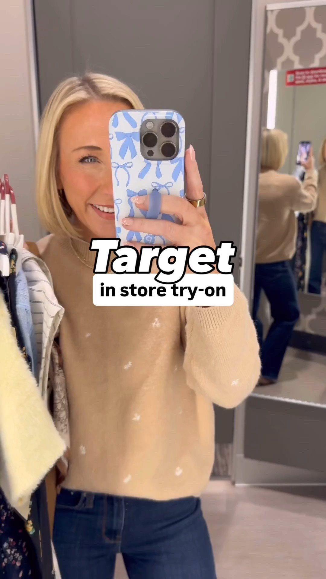Target; in store try-on * Bella Stretch Wide Leg Jeans - Size: 25 - Inseam: 30. Color: Midnight Blue. * Embroidered Floral Crew Neck Sweater - size Small. 1. Short Sleeve Pointelle Crewneck Sweater - size XS. 2. Effortless Pull-On Pants - size XS. 3. Short Sleeve Fuzzy Polo T-Shirt - size Small. 4. Crepe Printed Pants - size XS. 5. Short Sleeve Scoop Neck Pointelle Blouse - size Small. 6. Linen Wide Leg Pull-On Pants - size XS. 7. Belted Jumpsuit - size XS. 8. Sleeveless Midi A-Line Dress - size XS. 9. Sleeveless Ruffle Maxi Sundress - size XS. 10. Puff Sleeve Mini Shirtdress - size XS. * Tan Heel - tts.
 

 

#LTKOver40 #LTKFindsUnder50 #LTKSeasonal