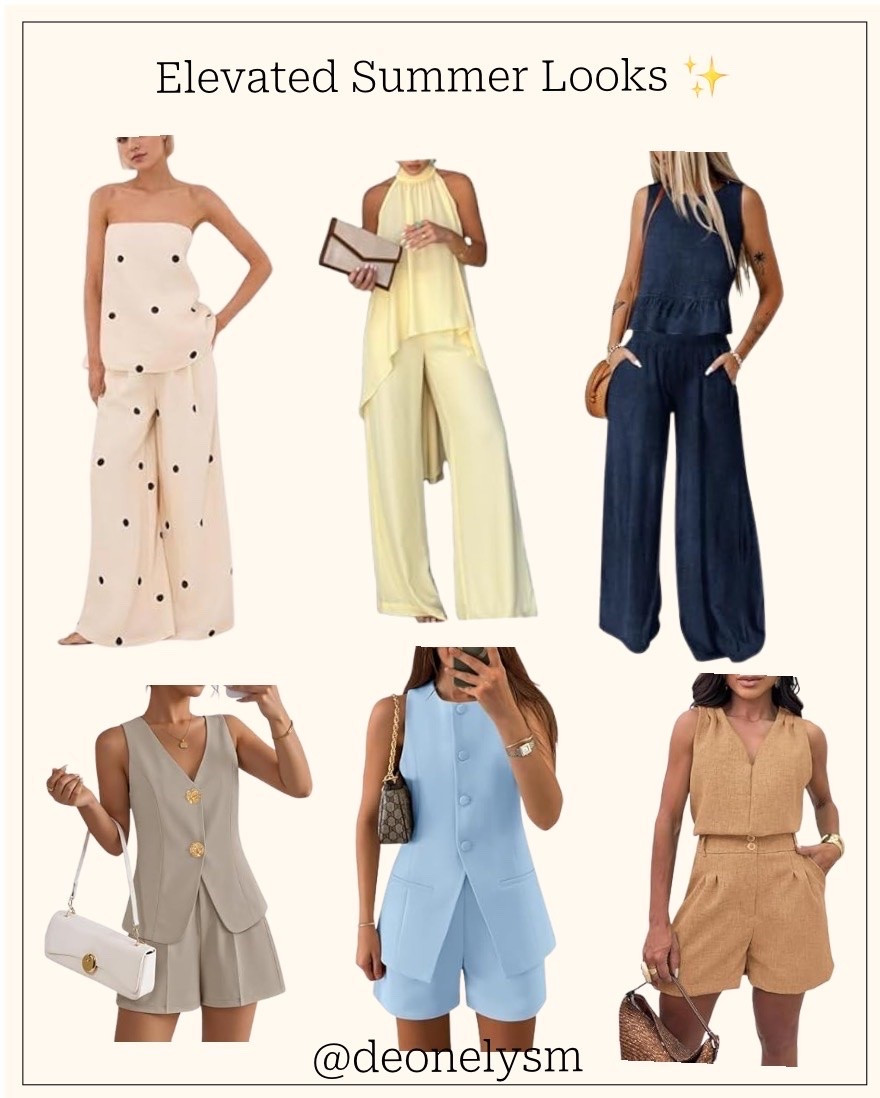 ☀️ Elevated Summer Looks

Mis favoritos para un verano elegante: conjuntos ligeros, tonos neutros y piezas que se ven sofisticadas sin esfuerzo. ✨🤍

#LTKootd #LTKdayinmylife #LTKgrwm